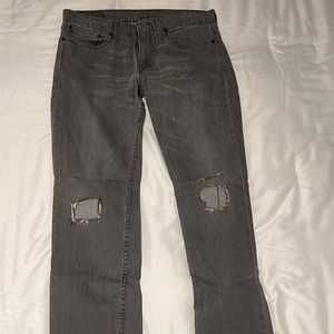 Men’s Gray Levi’s 511 Slim Fit Jeans - W 34 L 32